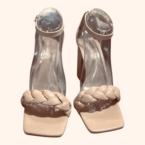 DREAM PAIRS Braided Block Heel Sandals | Chunky Heels w/ Ankle Strap | Size 9.5 - Picture 4 of 9